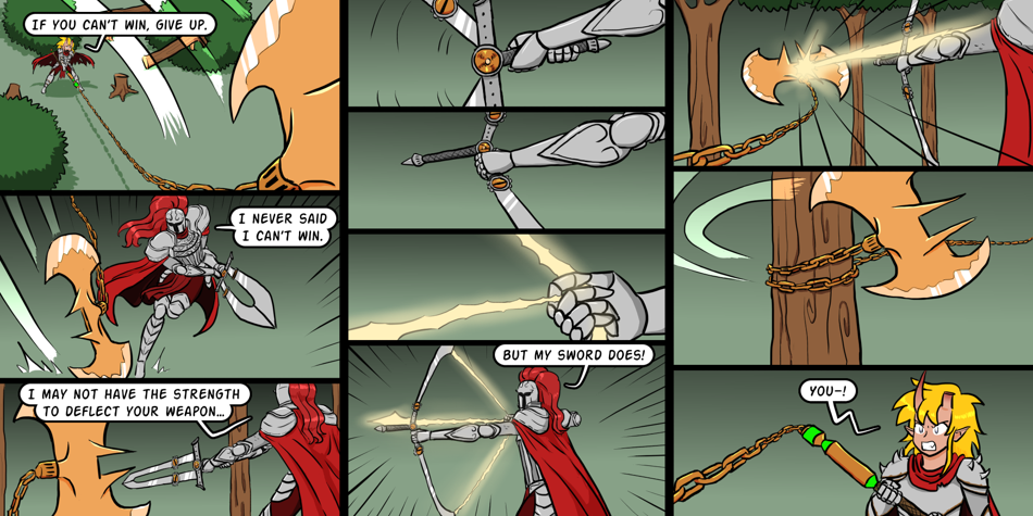 Breadfinder - Episode 296, Page 1: 296-sparring in the woods, round 3